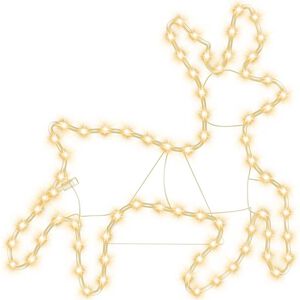 vidaXL Renfigur ljusslinga med 72 LED varmvit 57x55x4,5 cm