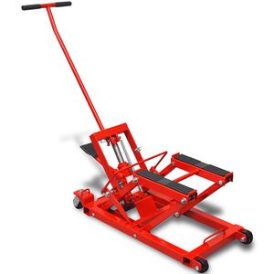 vidaXL Hydraulisk MC-/ATV-lyft 680 kg r&ouml;d