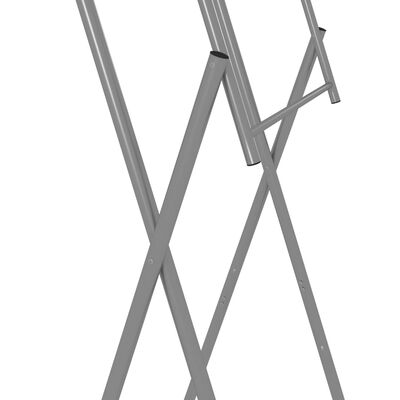 vidaXL Hopfällbart ståbord 60x113 cm stål och naturlig furu