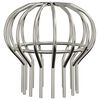 vidaXL Takr&auml;nnans l&ouml;vskydd 8 pcs Silver 110 mm Rostfritt st&aring;l