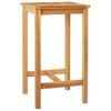 vidaXL Barbord Naturlig 60 x 60 x 105 cm Massiv teak
