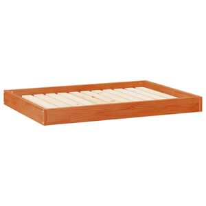 vidaXL Hunds&auml;ng Vaxbrun 101,5 x 74 x 9 cm Massiv furu