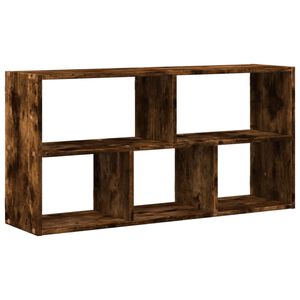 vidaXL V&auml;gghylla r&ouml;kf&auml;rgad ek 100x25x50 cm konstruerat tr&auml;