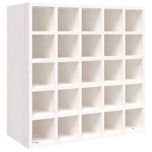 vidaXL Vinsk&aring;p vit 56x25x56 cm massivt tr&auml; furu