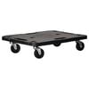 vidaXL Transportvagn svart 58x38x12 cm PP