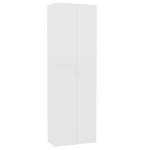 vidaXL Kontorssk&aring;p vit 60x32x190 cm konstruerat tr&auml;