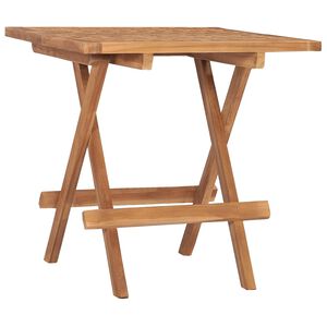 vidaXL Hopf&auml;llbart tr&auml;dg&aring;rdsbord 50x50x50 cm massivt teaktr&auml;