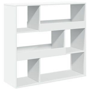 vidaXL Bokhylla/rumsavdelare vit 100x33x94,5 cm