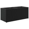 vidaXL Odlingsl&aring;da med 2 krukor svart 72x30x32 cm konstrotting