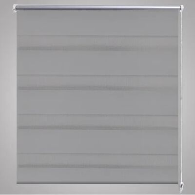 Rullgardin randig grå 40 x 100 cm transparent