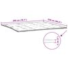 vidaXL Madrasskydd vit 200x220 cm