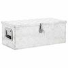 vidaXL F&ouml;rvaringsl&aring;da silver 70x31x27 cm aluminium