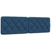 vidaXL Bed with Mattress Blue 160x200 cm Fabric