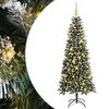 vidaXL Konstgjord julgran Gr&ouml;n 180 cm PVC och Plast och St&aring;l