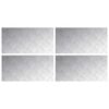 vidaXL Trappsteg 4 st 80 x 40 cm Silver Aluminium Rektangul&auml;r