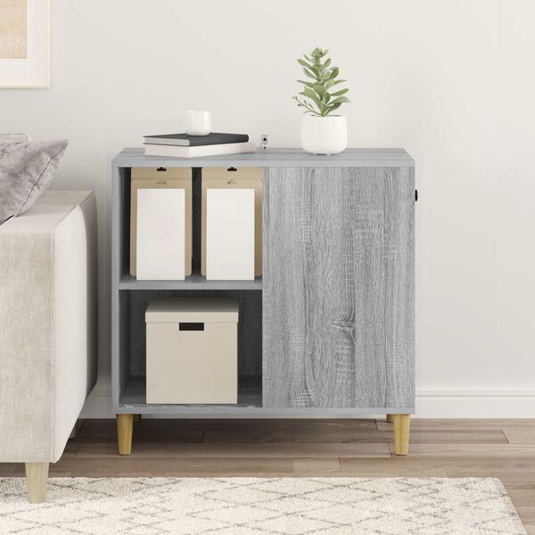 vidaXL Katt hus Gr&aring; Sonoma 72 x 42,5 x 70 cm Konstruerat tr&auml;