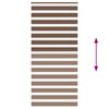 vidaXL Rullgardin zebra brun 105x200 cm tyg bredd 100,9 cm polyester