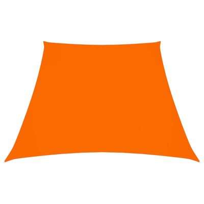 vidaXL Solsegel oxfordtyg trapets 4/5x3 m orange