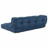 vidaXL Pallettsoffa Kudde 2 pcs Indigo 120 x 80 x 38 cm Tyg