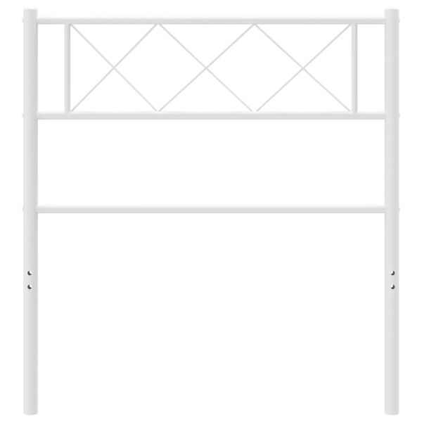 vidaXL Ers&auml;ttningsgavel metall vit 90 cm