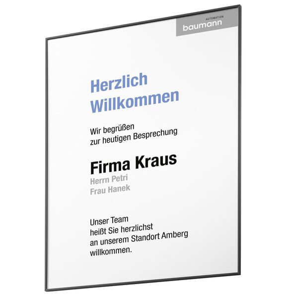 MOEDEL Infoskylt A3 svart