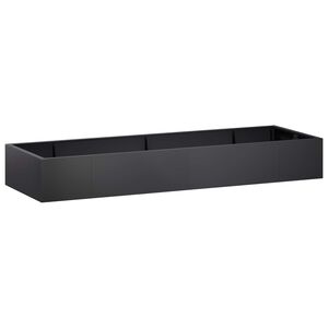 vidaXL St&ouml;dv&auml;gg 8 st 300 x 100 x 30 cm St&aring;l Svart