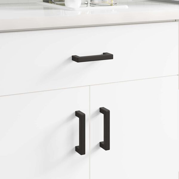 vidaXL M&ouml;belhandtag 12 pcs Svart 110 x 12 x 36 mm J&auml;rn