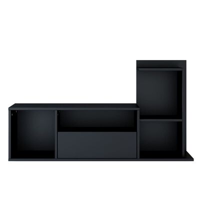 Homemania TV-bänk Sumatra 120x30x30/65 cm svart