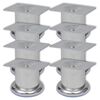 vidaXL Runda soffben 8 st krom 60 mm