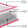 vidaXL Uppblåsbar gymnastikmatta med pump 700x100x10 cm PVC rosa
