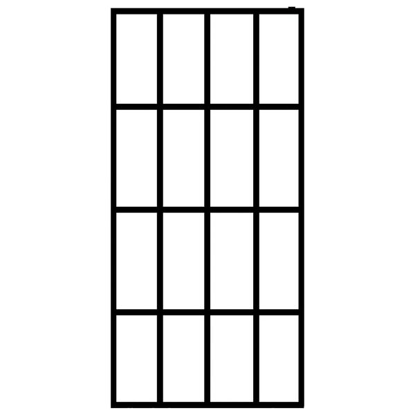 vidaXL Duschvägg till duschkabin härdat frostat glas 140x195 cm