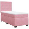 vidaXL Rams&auml;ng med madrass rosa 90x200 cm sammet