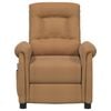 vidaXL Massagefåtölj med uppresningshjälp taupe mikrofibertyg