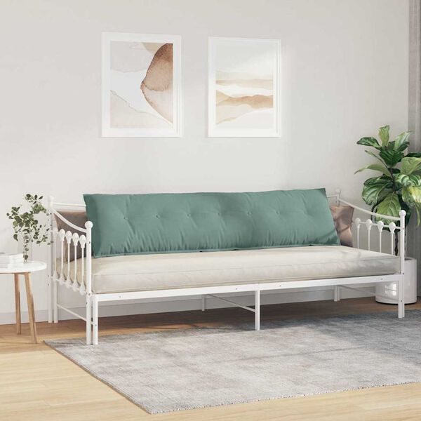 vidaXL Ryggkudde Havgr&ouml;n 200 x 50 cm Kordread tyg