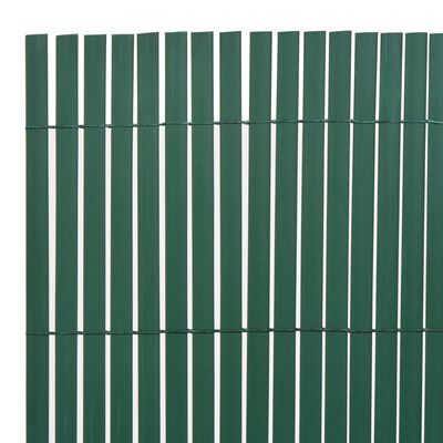 vidaXL Dubbelsidigt insynsskydd PVC 90x300 cm grön