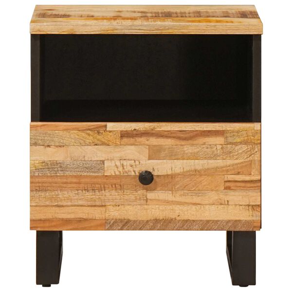 vidaXL S&auml;ngsk&aring;p med l&aring;da 2 pcs Brun 40 x 33 x 46 cm Massivt mangotr&auml;