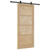 vidaXL Skjutd&ouml;rr ORKDAL Naturlig 86 x 198,5 cm Massiv furu