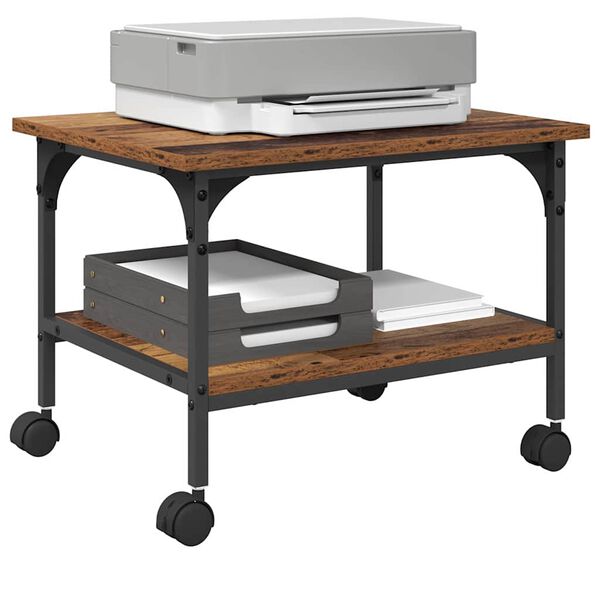 vidaXL Skrivarst&auml;ll Gammalt tr&auml; 50 x 40 x 38 cm Konstruerat tr&auml;