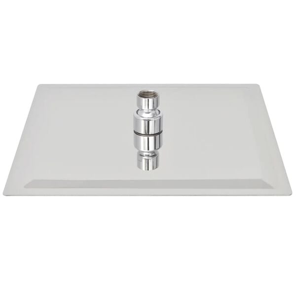 vidaXL Takduschhuvud rostfritt stål 25x25 cm fyrkantigt