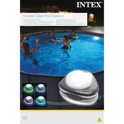 Intex Magnetisk vägglampa för pool LED 28698