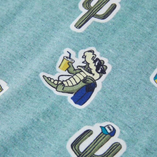 T-shirt f&ouml;r barn gr&ouml;nmelerad 116