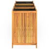 vidaXL Odlingslåda med foder 150x50x75 cm massivt akaciaträ