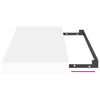 vidaXL Sv&auml;vande v&auml;gghylla vit 50x23x3,8 cm MDF