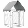 vidaXL Hundg&aring;rd med tak f&ouml;r utomhusbruk 100x100x150 cm