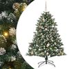 vidaXL Konstgjord julgran Gr&ouml;n 150 cm PVC och Plast och St&aring;l