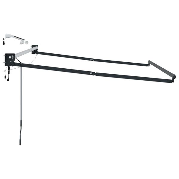 vidaXL Elektrisk utdragbar markisram Antracit 3,5 x 2,5 m Aluminium