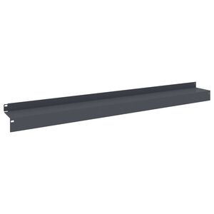 vidaXL Kant f&ouml;r gr&auml;smatta 10 st 100 x 10 x 8 cm St&aring;l Antracit