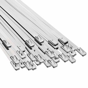 vidaXL Kabelbindare 50 st 4,6 x 700 mm Silver