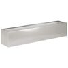 vidaXL Tr&auml;dg&aring;rdsplanterare Silver 100 x 20 x 20 cm Rostfritt st&aring;l