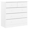 vidaXL Byr&aring; ALTA vit 77x35x73 cm massiv furu